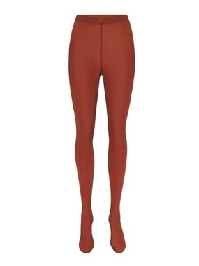 SKIMS Jelly Sheer Footed Legging Onyx Women’s XL,  2X/NWT/ SAFFRON